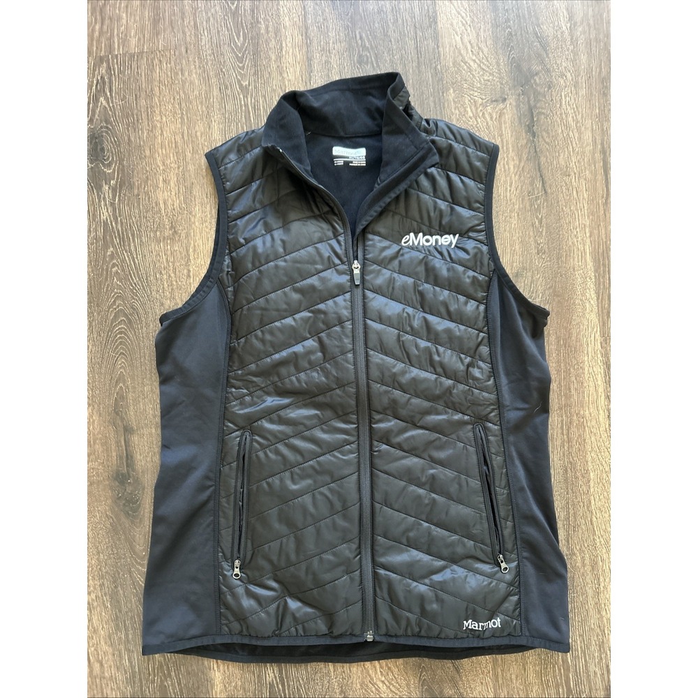 Marmot Variant Quilted Vest Mens XL Black Full Zip Insulated Lightweight Outdoor